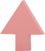 3D Arrow Up Illustration 